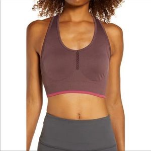Zella Pulse Seamless Racerback Sports Bra Small